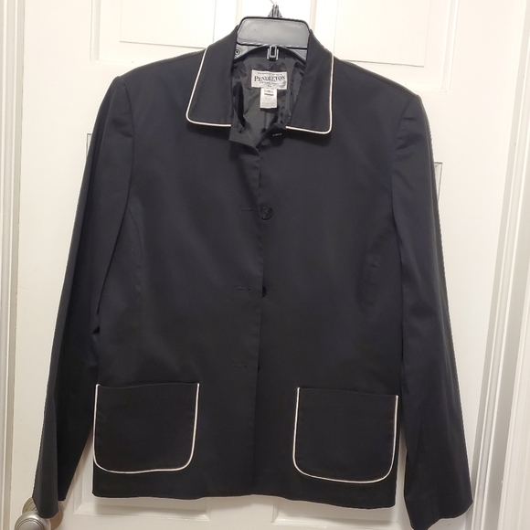 EC Pendleton Black Blazer/Jacket Size 10, Business Casual, Classic - Picture 1 of 11